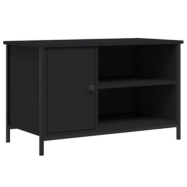 furnicato TV-Schrank Schwarz 80x40x50 cm Holzwerkstoff (1-St) günstig online kaufen