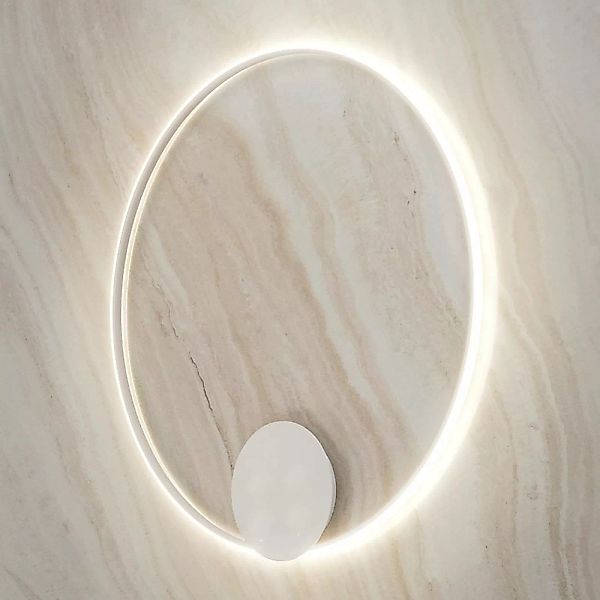 Fabbian Olympic LED-Wandlampe 3.000K Ø110cm weiß günstig online kaufen
