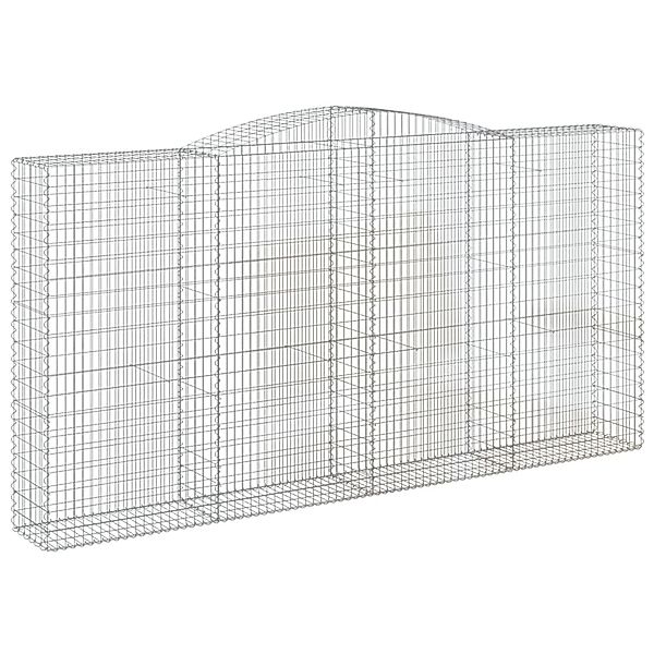 vidaXL Gabionen mit Hochbogen 3 Stk 400x50x200/220cm Eisen 1635392 günstig online kaufen