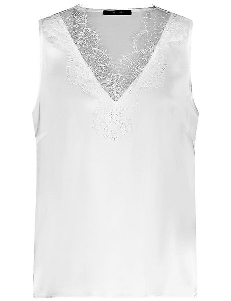 Taifun Spitzentop – Ärmelloses Satintop mit günstig online kaufen