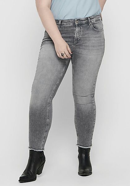 ONLY CARMAKOMA Skinny-fit-Jeans "CARWILLY REG SK ANK JNS", in washed-out Op günstig online kaufen