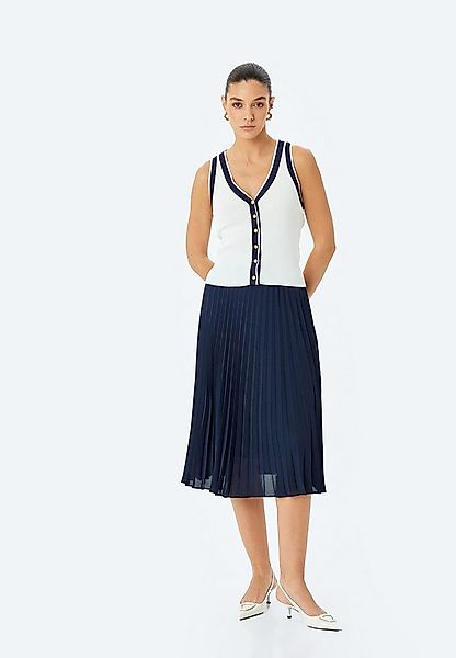 Koton Sommerrock Midi Länge Schmales Plissee Sommerrock günstig online kaufen