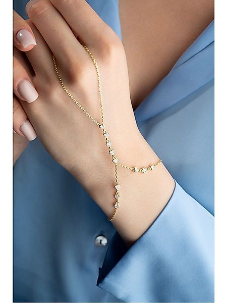 Nisan Ketten und Armband Set, 925 Silber Damenarmband – Vergoldetes Şahmera günstig online kaufen