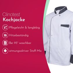 Clinotest Kochjacke langarm - 95 Grad günstig online kaufen