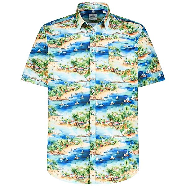 Pfundskerl Freizeithemd mit Allover-Muster Farbe dunkelblau Größe: 3XL günstig online kaufen