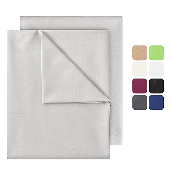 NatureMark Bettlaken 2er-Set klassisches Betttuch Haustuch, günstig online kaufen
