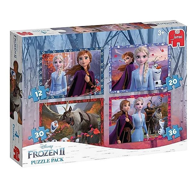 Disney Frozen Puzzle 4 in 1 Kinder Puzzle Box Disney Frozen II Eiskönigin J günstig online kaufen