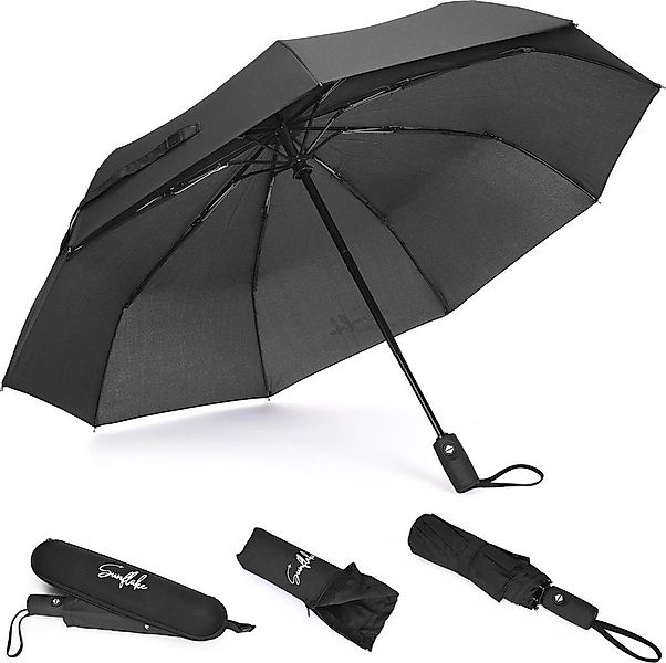 Sunflake Taschenregenschirm Faltbar & Sturmfest - Kompakt mit Doppeltem Dac günstig online kaufen