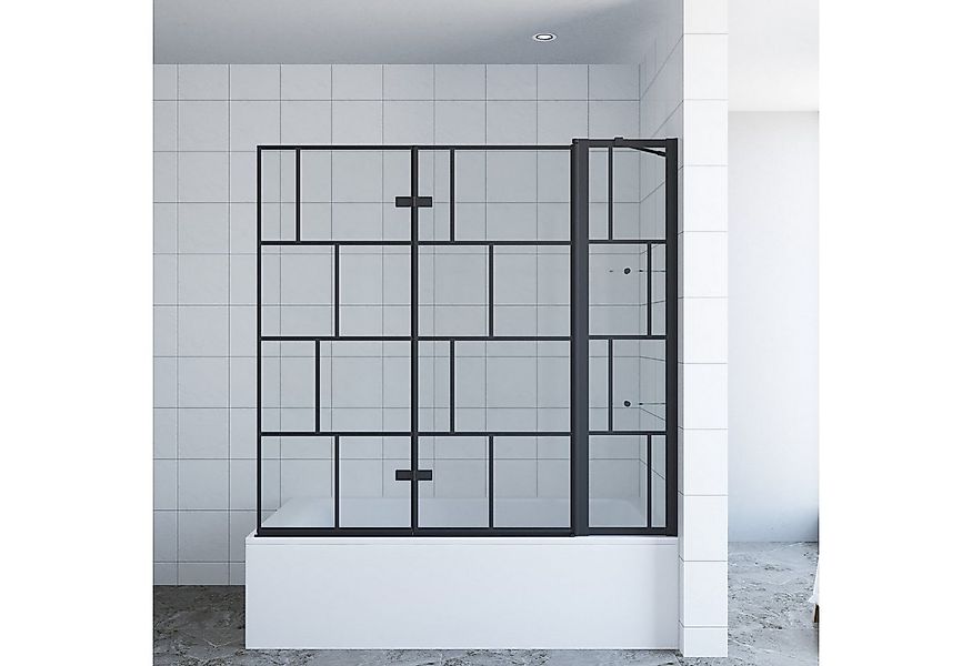 AQUALAVOS Badewannenaufsatz Badewannenaufsatz 80/120/150 cm Nano Glas Dusch günstig online kaufen