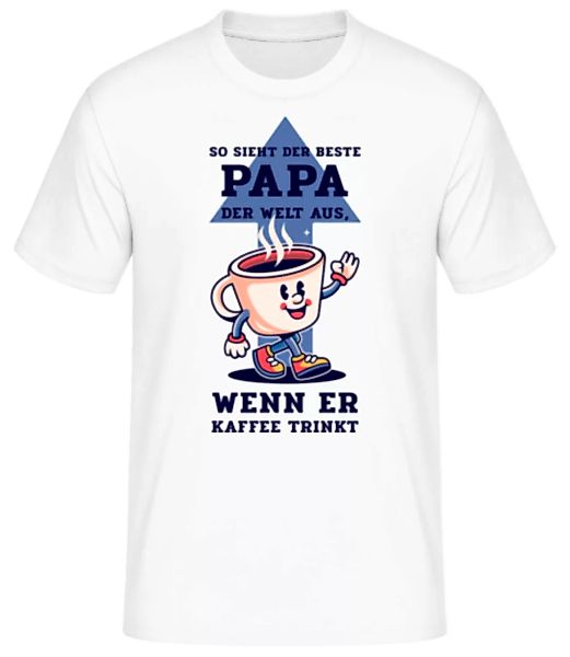 Bester Papa Der Welt Kaffee · Männer Basic T-Shirt günstig online kaufen