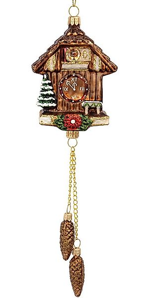SIKORA Christbaumschmuck Kuckucksuhr besondere Weihnachtskugel Glas Figur A günstig online kaufen
