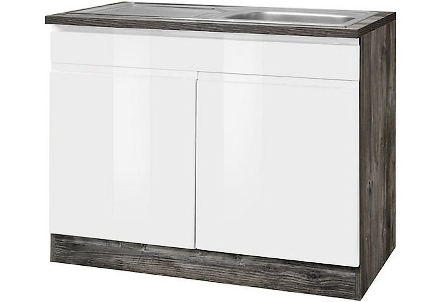 HELD MÖBEL Spülenschrank "Virginia", 100 cm breit, inklusive Einbauspüle günstig online kaufen