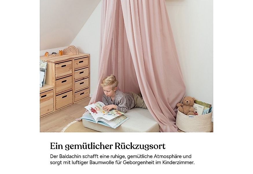 Ehrenkind Betthimmel Baldachin mit Ring, Betthimmel Kinderzimmer aus 100% B günstig online kaufen
