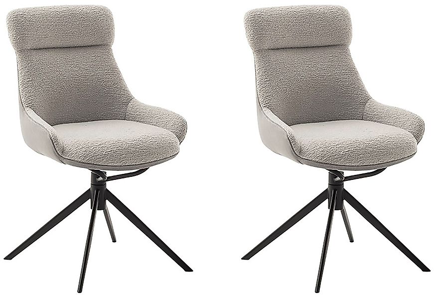 MCA furniture Esszimmerstuhl »PELION« () Feingewebe (2er-Set), drehbar 360° günstig online kaufen