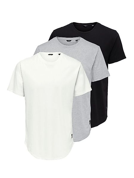 ONLY & SONS Rundhalsshirt ONSMATT LONGY günstig online kaufen