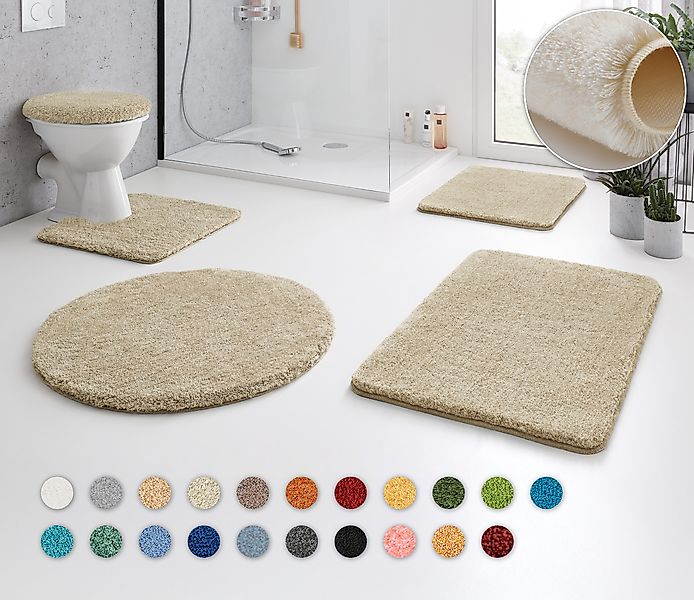 Kleine Wolke Badematte "RELAX" Höhe 30 mm rutschhemmend beschichtet fußbode günstig online kaufen