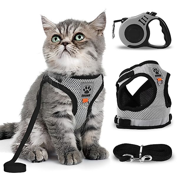 BlingBin Katzen-Geschirr Katzengeschirr mit Leine Ausbruchsicher, günstig online kaufen