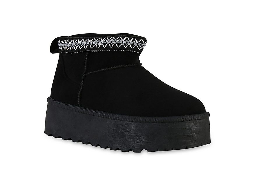 VAN HILL 841461 Winterstiefelette Damen Warm Gefütterte Winter Boots Stiefe günstig online kaufen