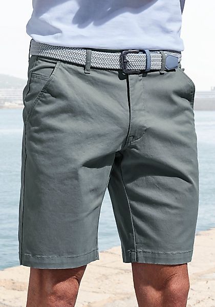 John Devin Chinoshorts "regular-fit", Shorts aus elastischer Baumwoll-Quali günstig online kaufen