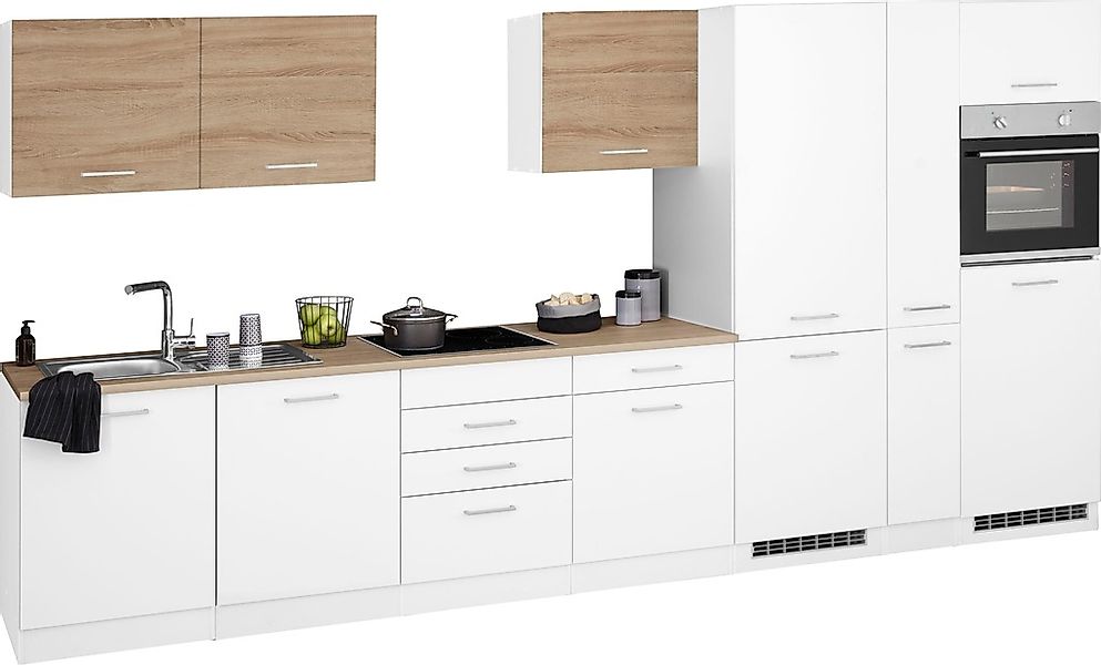KOCHSTATION Küchenzeile »KS-Visby«, ohne E-Geräte, Breite 390 cm für Kühl/G günstig online kaufen