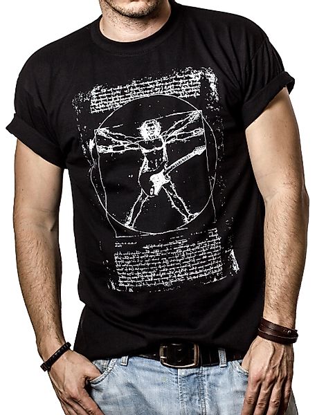 MAKAYA Print-Shirt Gitarre Herren Musik Bandshirt günstig online kaufen