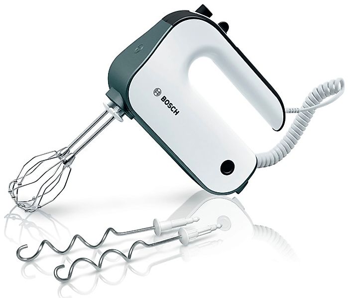 BOSCH Handmixer »MFQ49300, Edelst. Rührbesen/Knethaken, 5 Stufen, Spiralkab günstig online kaufen
