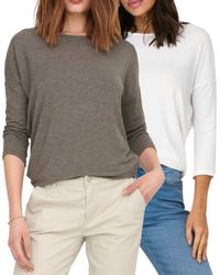 ONLY 3/4 Arm-Pullover (Set, 2er-Pack) Locker günstig online kaufen