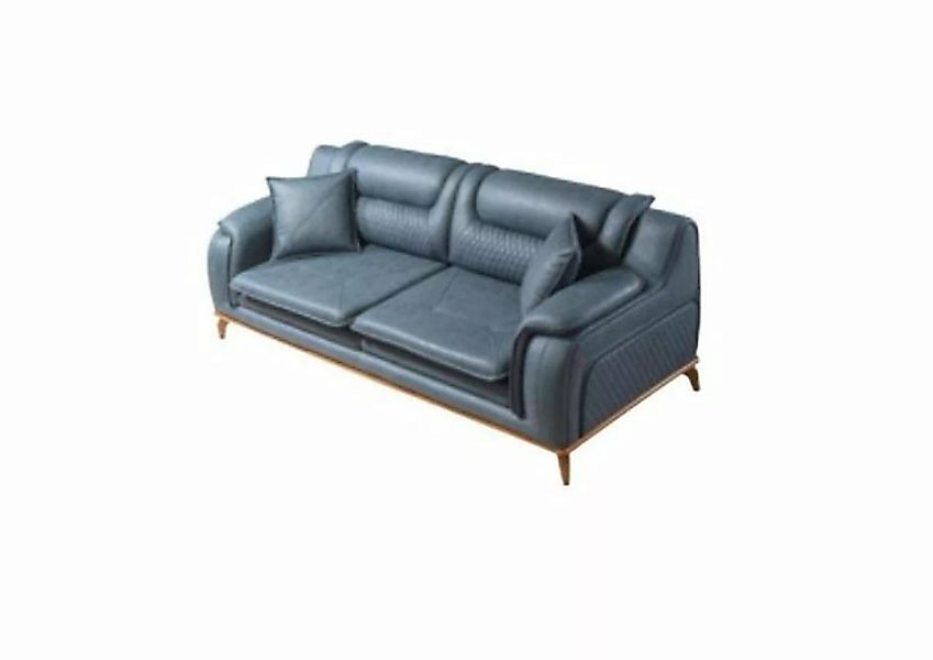 JVmoebel Sofa, Sofa Blau 3 Sitzer Wohnzimmer Couch Design Chesterfield günstig online kaufen