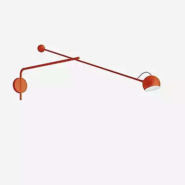 Artemide Ixa Arm Wandleuchte LED, rot - 3.000 K - ohne Stecker günstig online kaufen