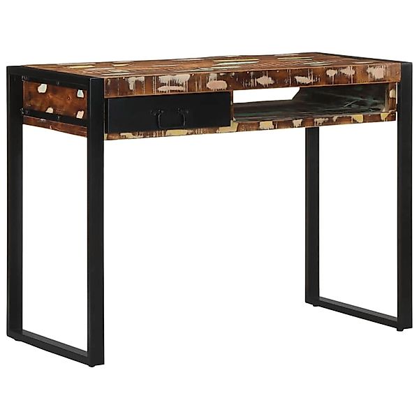 vidaXL Schreibtisch Mehrfarbig 100x50x75 cm Massivholz Altholz 4015932 günstig online kaufen