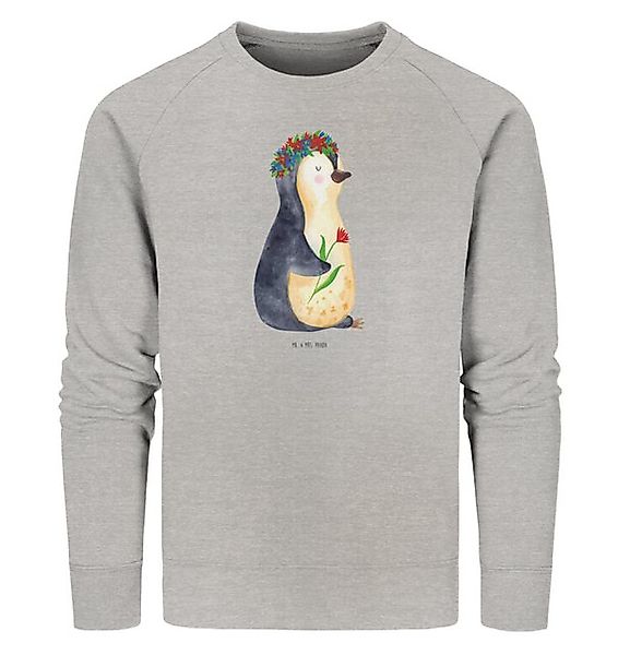 Mr. & Mrs. Panda Longpullover Pinguin Blumen Größe XS - Heather Grey - Gesc günstig online kaufen