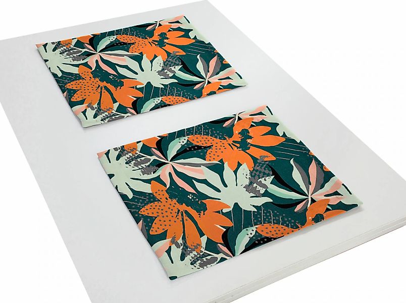 Adam Platzset "Jungle" GOTS organic,zertifiziert durch CERES 0242Made in Ge günstig online kaufen