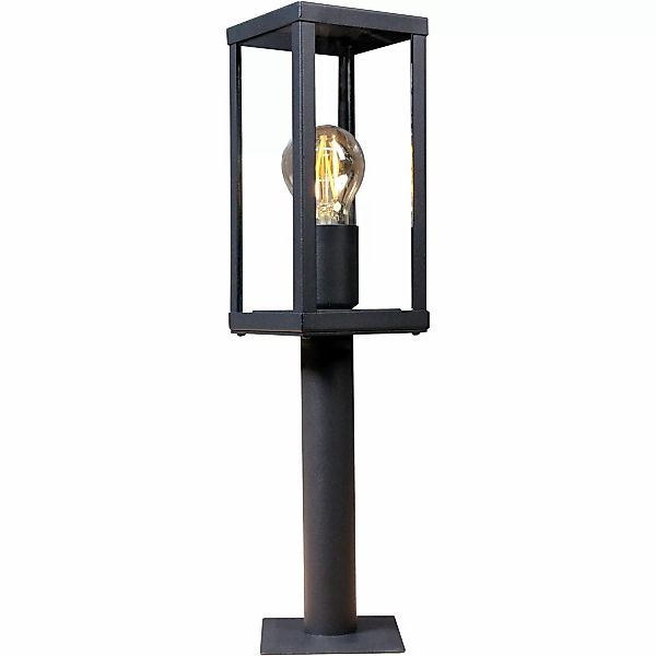 Eco-Light Wegeleuchte Karo 50 x 11 x 11 cm Schwarz Holzoptik günstig online kaufen