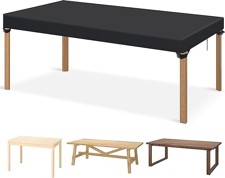 LuxusKollektion Gartenmöbel-Schutzhülle Gartentisch Abdeckung 150x90x15cm S günstig online kaufen