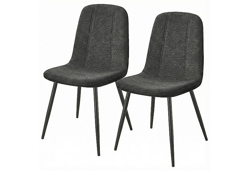 VASAGLE Esszimmerstuhl Metallbeine, verstellbare Füße, pflegeleicht (2 St), günstig online kaufen