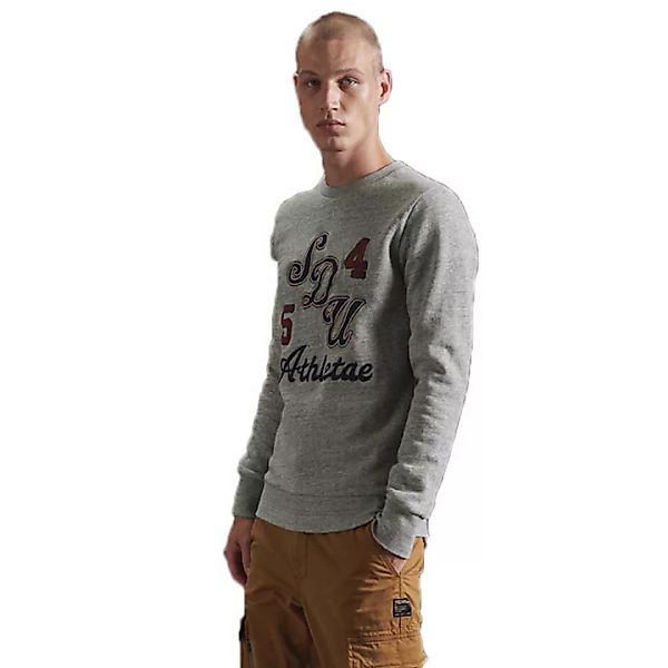 Superdry Vintage Applique Crew Sweatshirt S Soft Grey Marl günstig online kaufen