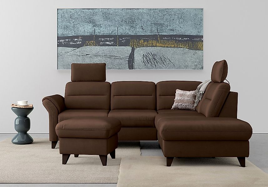 sit&more Ecksofa "Mellum L-Form", Federkern, wahlweise mit Bettfunktion, St günstig online kaufen