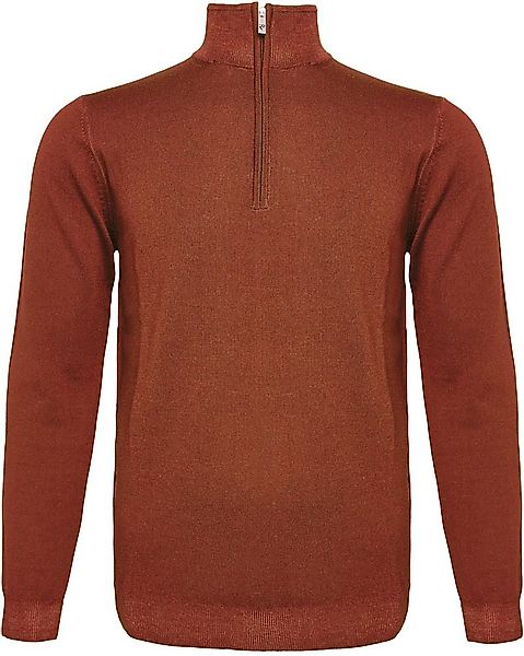 R2 Half Zip Pullover Merino Wolle Brique - Größe XXL günstig online kaufen
