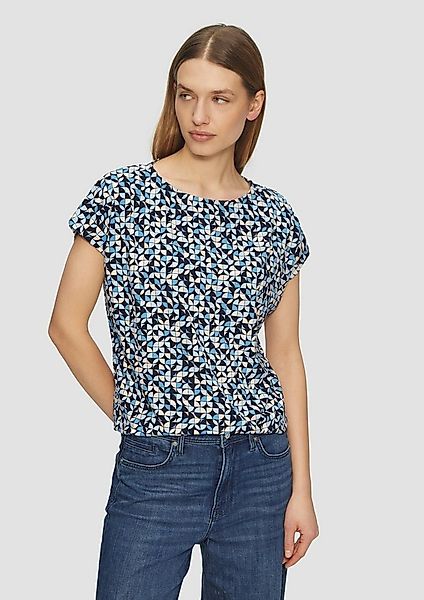 s.Oliver Kurzarmshirt T-Shirt T-Shirt aus Viskosestretch im Relaxed Fit günstig online kaufen