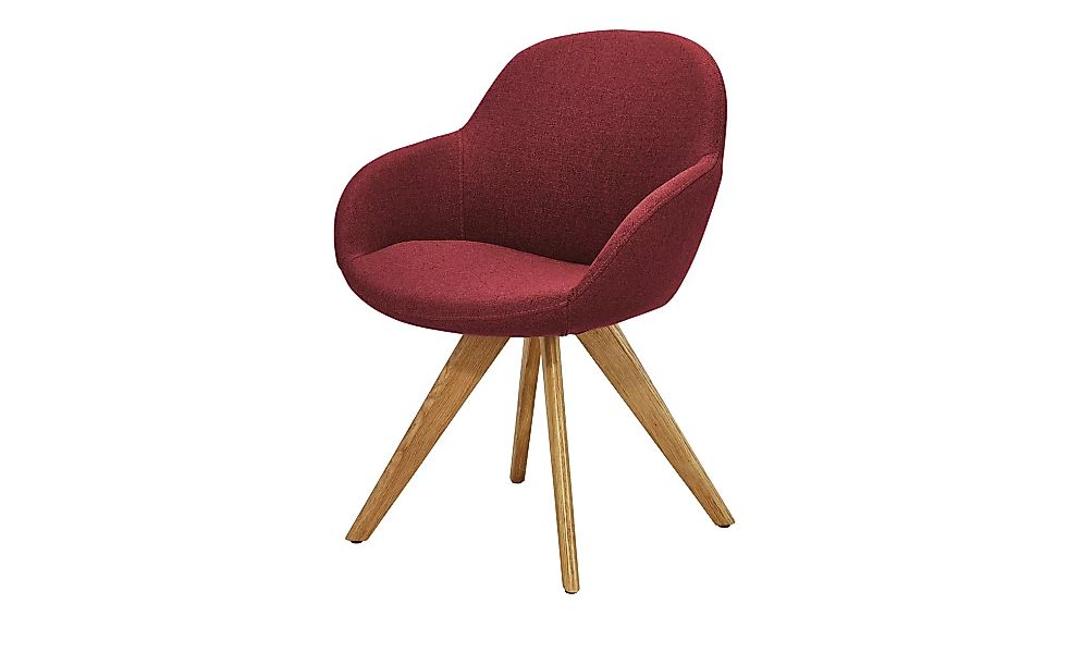 Polsterstuhl mit Armlehne - rot - 60 cm - 83 cm - 64 cm - Stühle > Esszimme günstig online kaufen