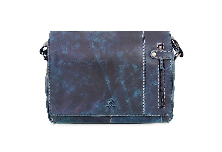 ALMADIH Umhängetasche Leder Umhängetasche DYLAN Ledertasche 15 Zoll Aktenta günstig online kaufen