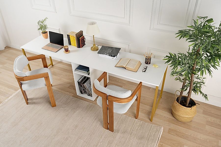 Skye Decor Doppelschreibtisch 100% MELAMINE COATED günstig online kaufen