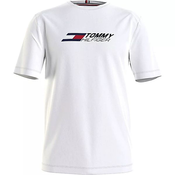Tommy Hilfiger Sportswear Cotton Logo Kurzärmeliges T-shirt XL White günstig online kaufen