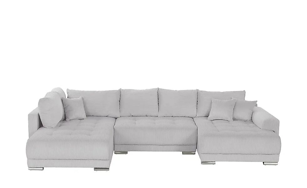 Wohnlandschaft mit Schlaffunktion Lemie ¦ grau ¦ Maße (cm): B: 356 H: 85 T: günstig online kaufen