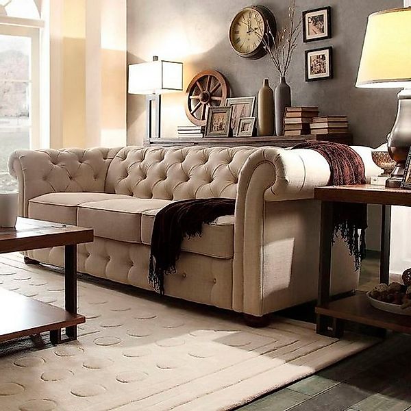 Xlmoebel Sofa Luxuriöses Polstersofa mit Chesterfield-Design aus Leder und günstig online kaufen