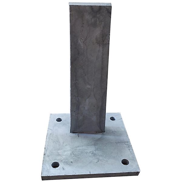 T&J Pfostenträger für Steckzaun Stabil 13 cm x 13 cm x 50 cm Stahl Verzinkt günstig online kaufen