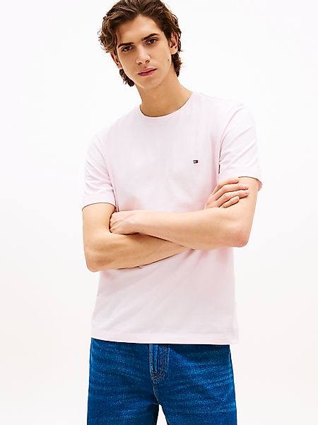 Tommy Hilfiger T-Shirt "ESSENTIAL REG FIT SOLID TEE mit Stickerei und Rundh günstig online kaufen