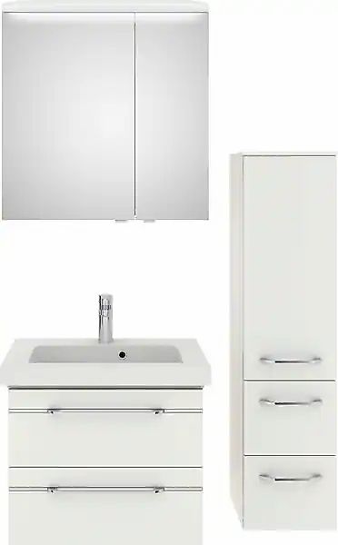 Saphir Badmöbel-Set »Balto Sprint 3-teilig, Mineralmarmor-Waschtisch mit LE günstig online kaufen