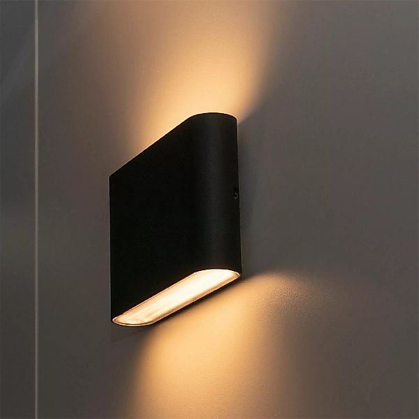DOTLUX FLASK LED-Außenwandleuchte, schwarz, 17,5cm günstig online kaufen