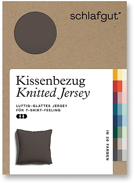 Schlafgut Kissenbezug Knitted Jersey aus Bio-Baumwolle günstig online kaufen
